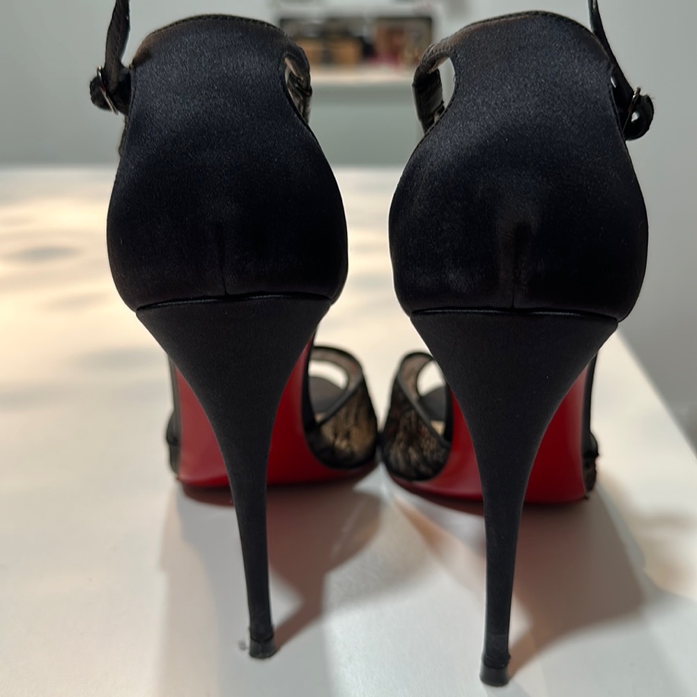 Christian Louboutin Senora lace heels